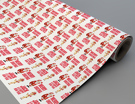 Custom Printed Christmas Wrap