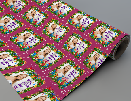 Photo Personalised Xmas Wrap